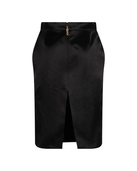 Saint Laurent Black Pencil Skirts
