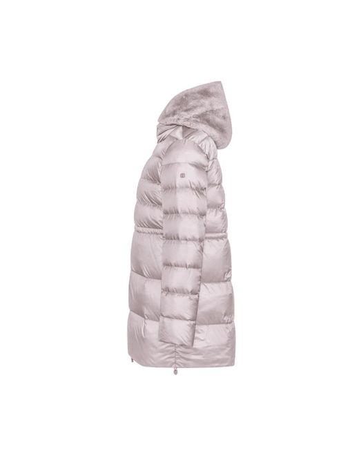 DUNO Hooded Puffer Jacket Selma in het Purple