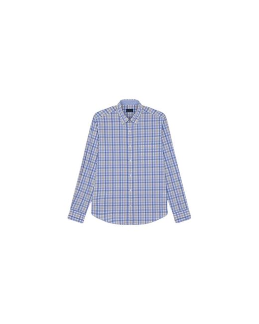 Camicia in cotone a maniche lunghe di Paul & Shark in Blue da Uomo