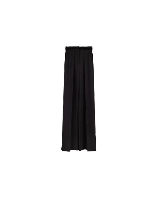 Elisabetta Franchi Black Wide Trousers