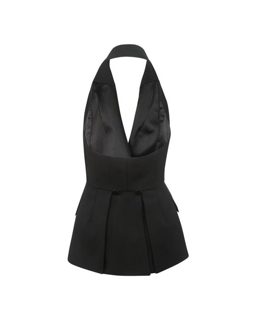 Max Mara Black Sleeveless Tops