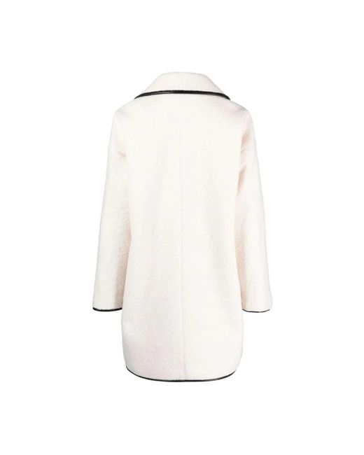 DKNY Natural Single-Breasted Coats