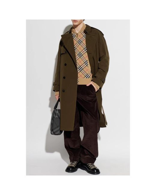 Trench Coats Burberry de hombre de color Green