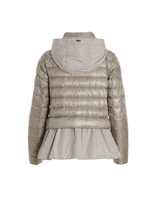 Herno Ultralichte Donsjas in het Gray