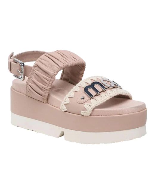 Wedges Mou de color Pink