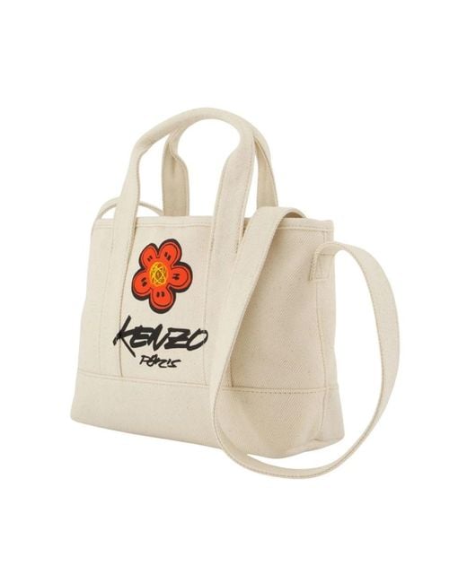KENZO White Tote Bag Small