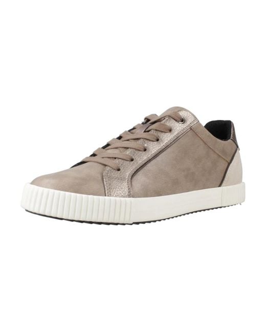 Geox White Modische Sneakers Für Frauen
