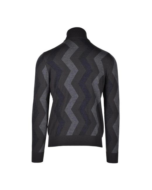 Alpha Studio Black Turtlenecks for men