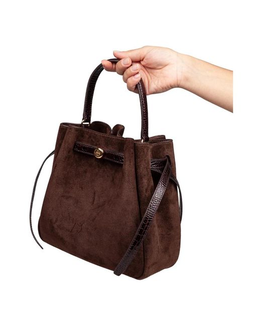 Tory Burch Brown Bucket Bags