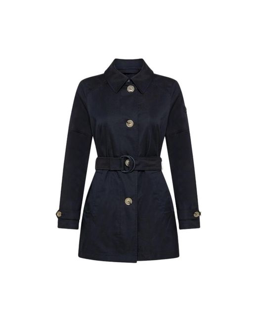 Peuterey Blue Trench Coats