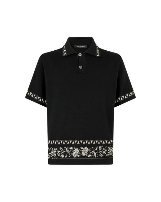 Roberto Cavalli Black Round-Neck Knitwear for men