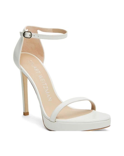 Stuart Weitzman White Nudist Disco