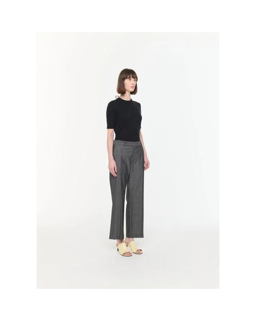 Plan C Black Flared Pants