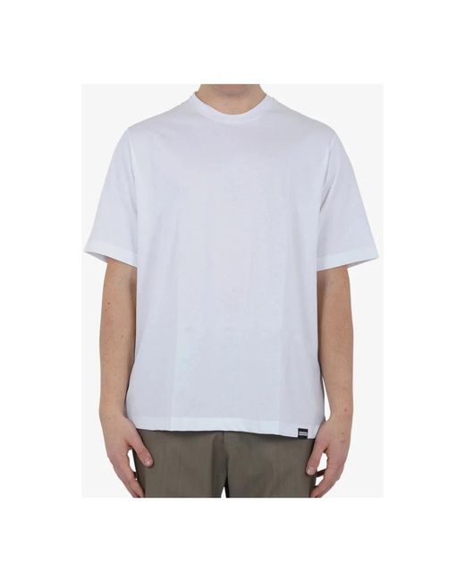 DSquared² Tops ,Wit ,Katoen Witte T-Shirts En Polo's in het White voor heren