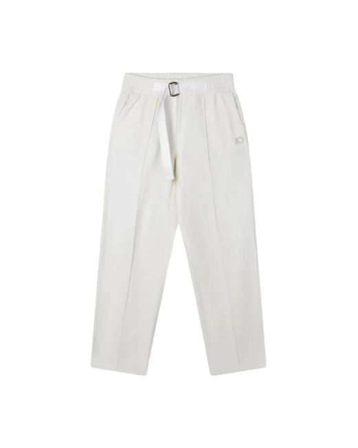 10Days White Straight Trousers