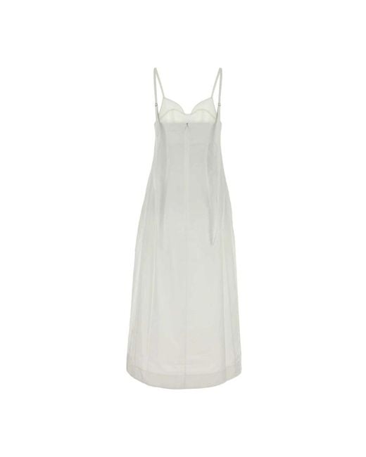 Co. Wit Poplin Jurk in het White