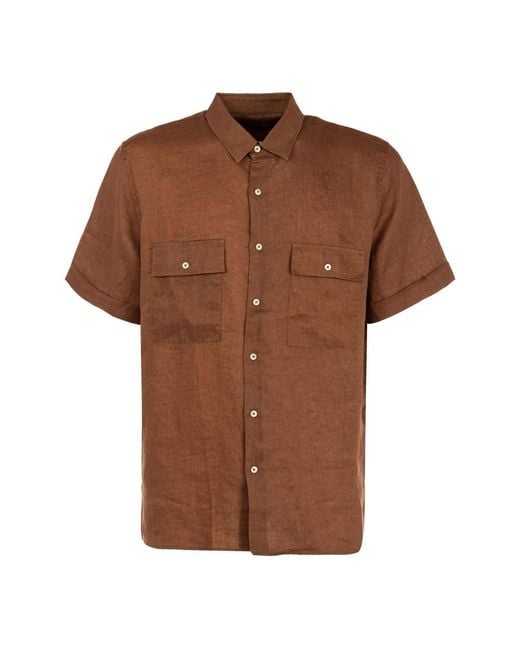 Liu Jo Short Sleeve Shirts in het Brown voor heren