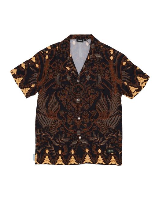 DOLLY NOIRE Short Sleeve Shirts in het Black voor heren