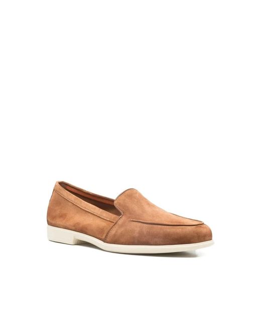 Santoni Brown Loafers