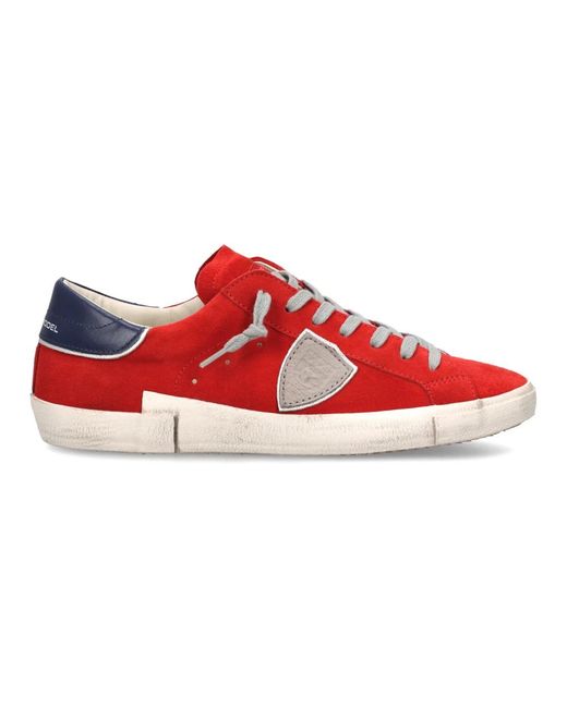 Philippe Model Red Sneakers for men