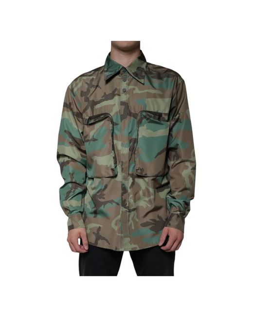Light Jackets Dolce & Gabbana de hombre de color Green
