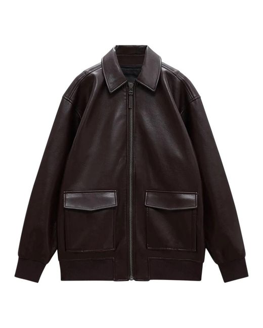 Anine Bing Black Bomber Jackets