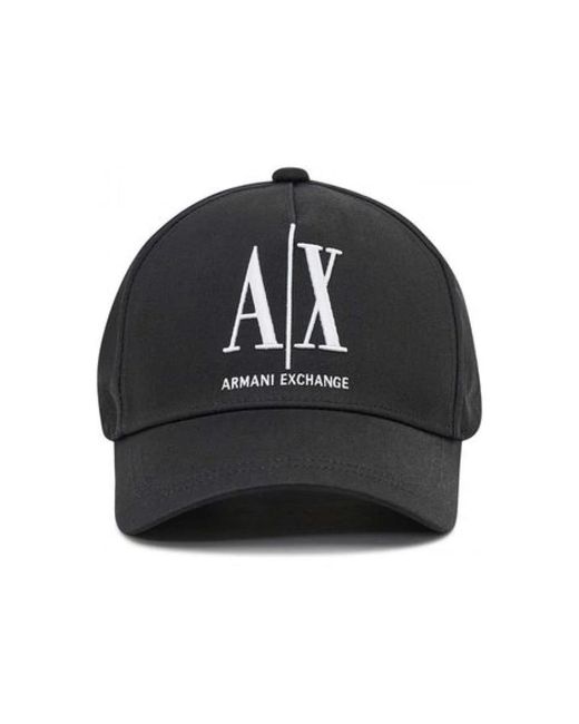 Armani Exchange Black Caps for men