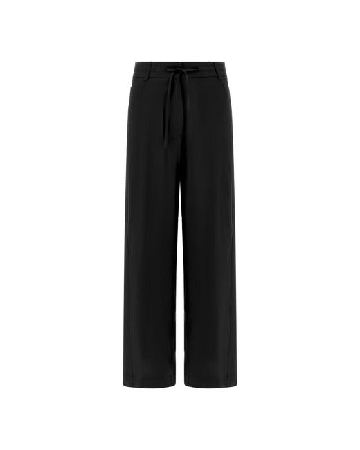 Nude Black Wide Trousers