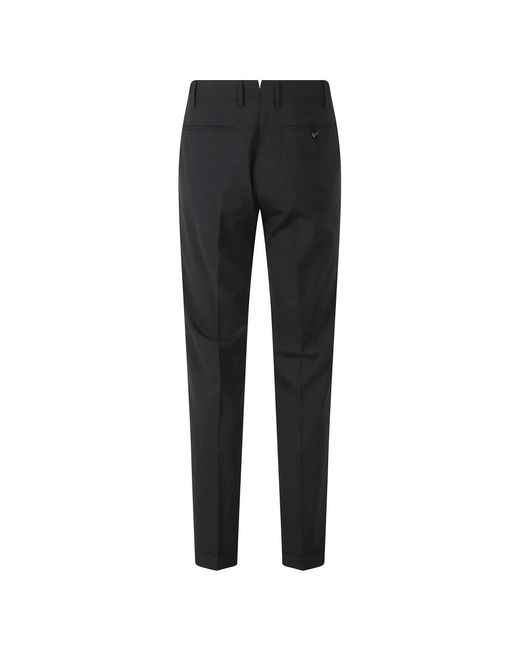 BERWICK 1707 Black Suit Trousers for men