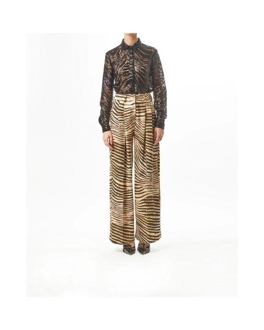 Just Cavalli Natural Wide Trousers