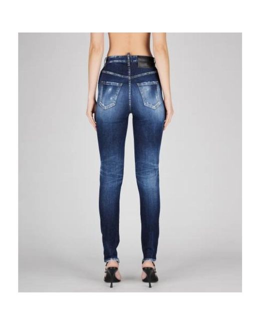 DSquared² Blue Skinny Fit Jeans