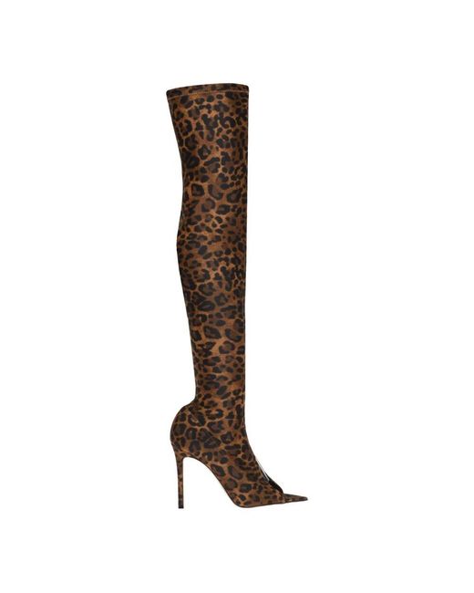 Gianvito Rossi Brown Over-Knee Boots