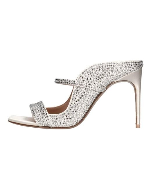 Malone Souliers Metallic Heeled Mules
