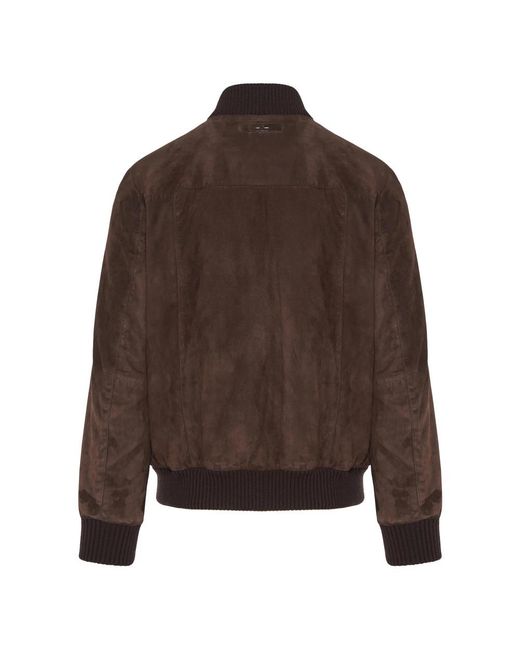 Paul & Shark Brown Bomber Jackets for men