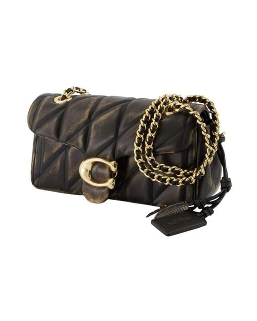 COACH Black Tabby 20 With Chain Shoulder Bag