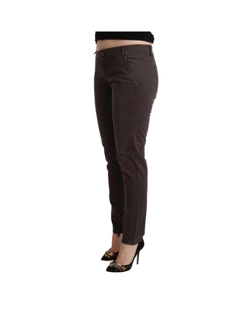 Ermanno Scervino Black Slim-Fit Trousers
