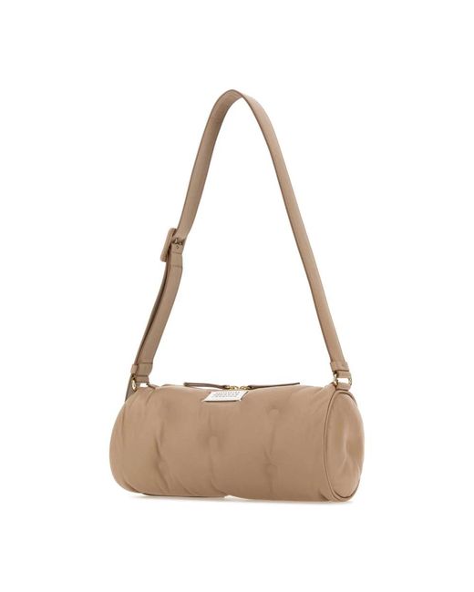 Maison Margiela Natural Powder Nappa Leather Glam Slam Crossbody Bag