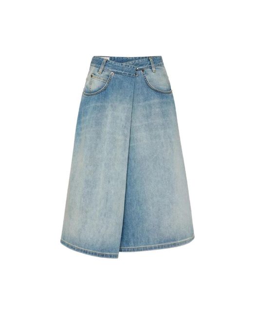 Maison Margiela Blue Denim Skirts