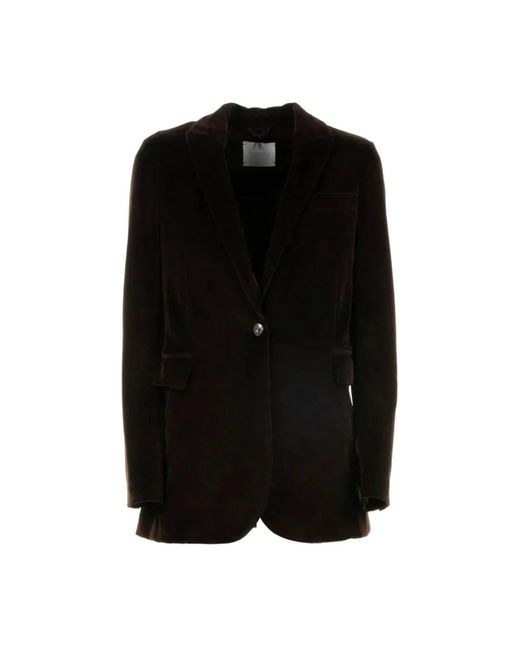 Circolo 1901 Jassen ,Bruin ,Katoen Blazer Velvet in het Black