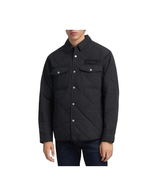 Replay Black Winter Jackets for men