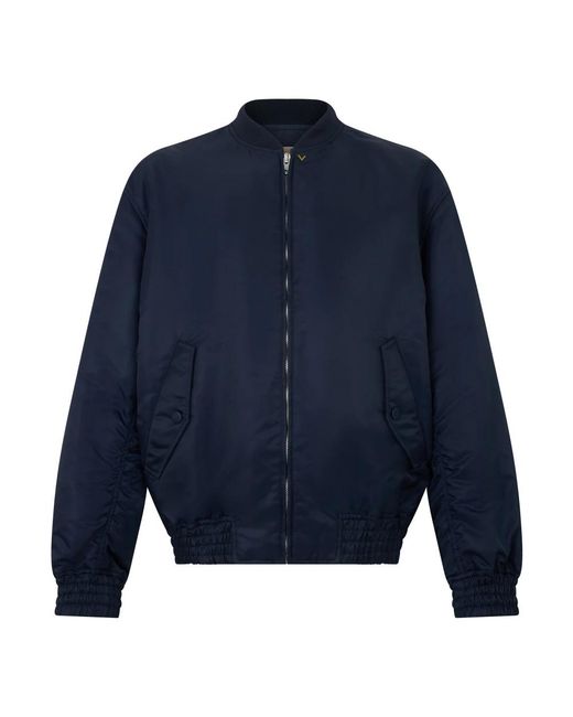 Valentino Garavani Blue Bomber Jackets for men