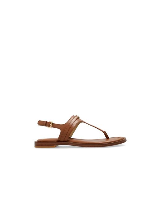 Michael Kors Brown Flat Sandals
