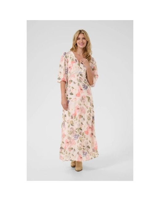Maxi Dresses Cream en coloris Natural