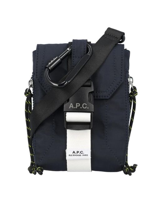 A.P.C. Blue Cross Body Bags for men