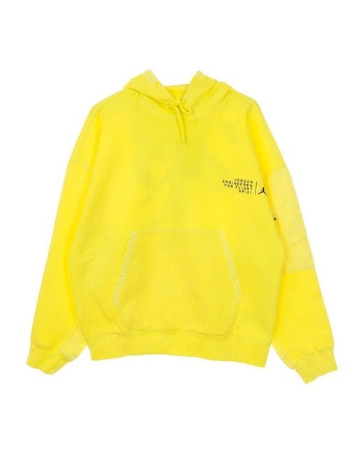 Nike Leichter kapuzenpullover aus fleece in Yellow für Herren