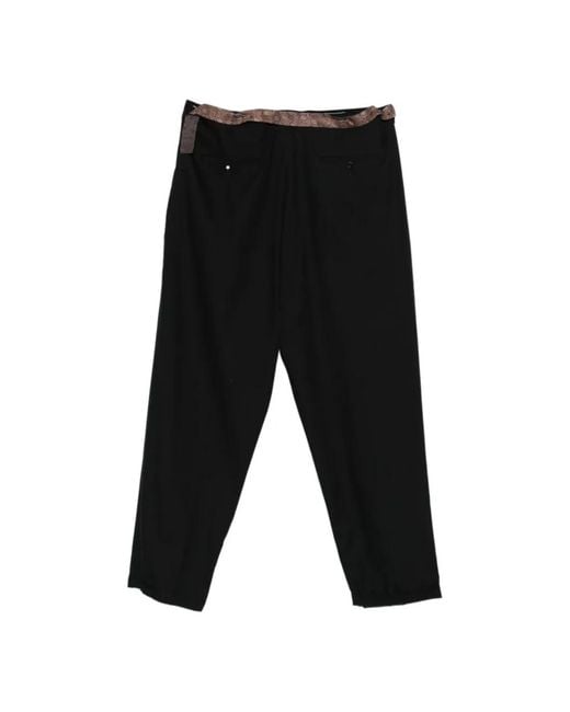 Magliano Black Straight Trousers for men