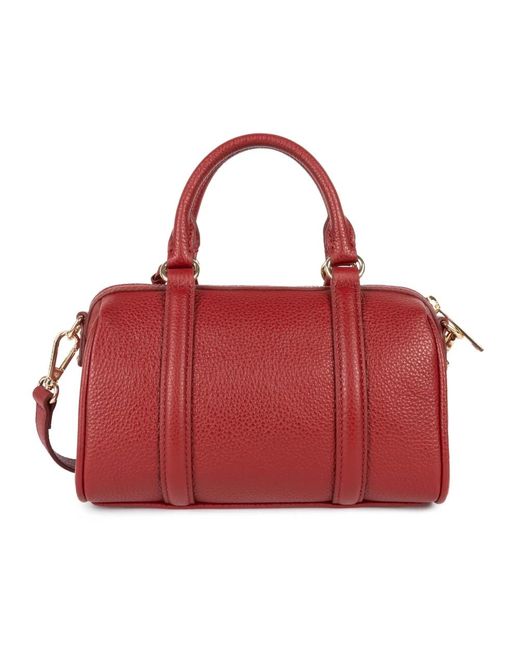 Lancaster Red Rote umhängetasche mit reißverschluss milano ana