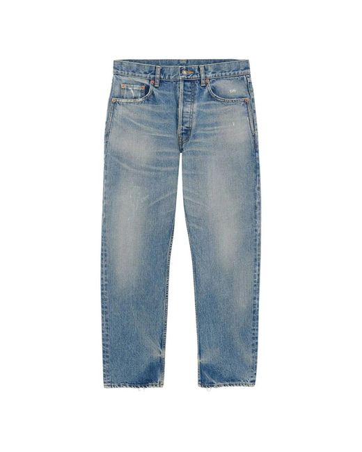 Saint Laurent Blue Straight Jeans for men