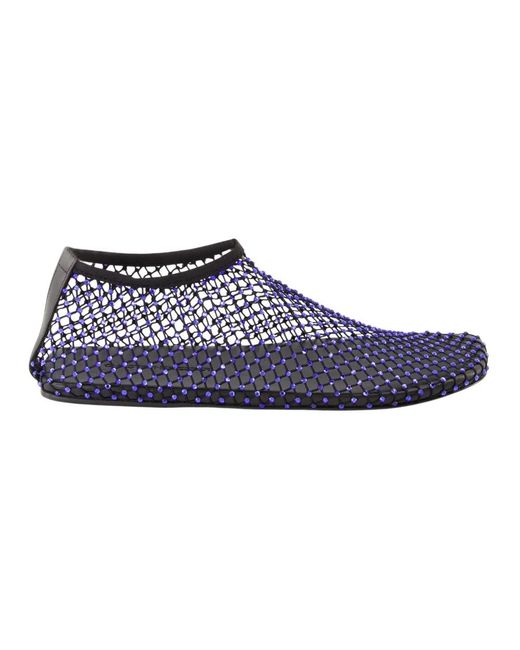 Christopher Esber Schoenen ,Blauw ,Polyester Elegante Kristal Plat Schoenen in het Blue