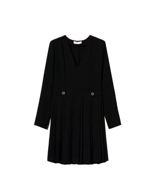 Twinset Black Short Dresses